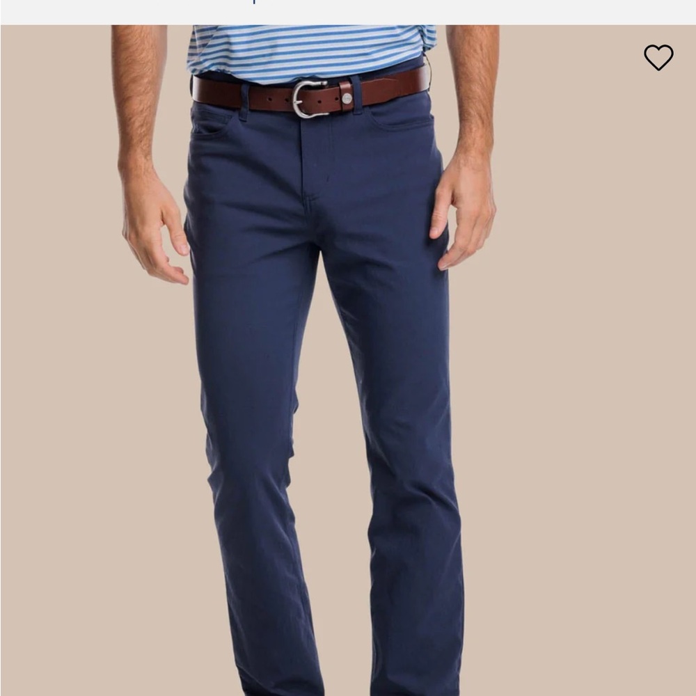 Men's Navy Pants intercostal Performance Pant by Southern Tide
